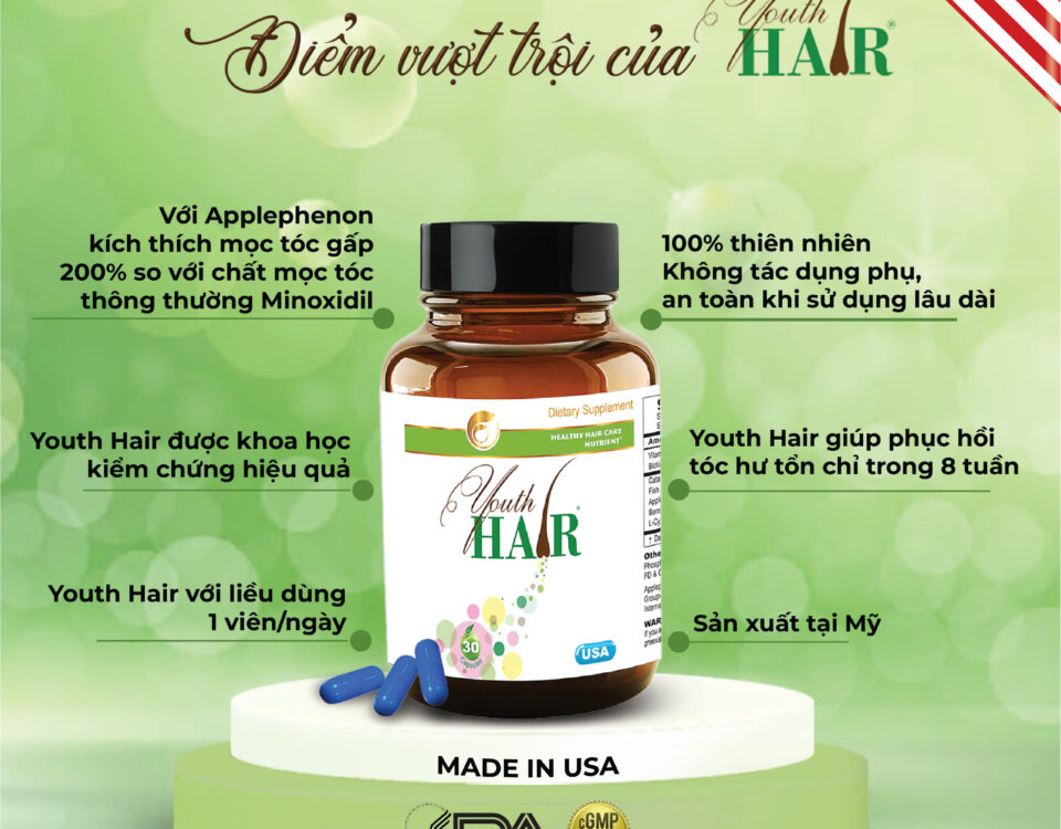 Phục hồi tóc hư tổn với Youth Hair - Giải pháp từ bên trong